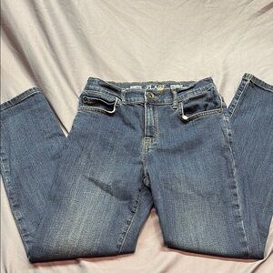 The Children's Place Boys Size 10 Straight Leg Jeans Adjustable Waist Denim Blue